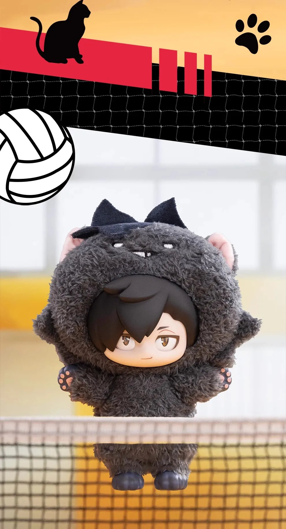 KUROO TETSURO - Haikyu!! Dumpster Battle Serie - Colgante de Peluche Coleccionable