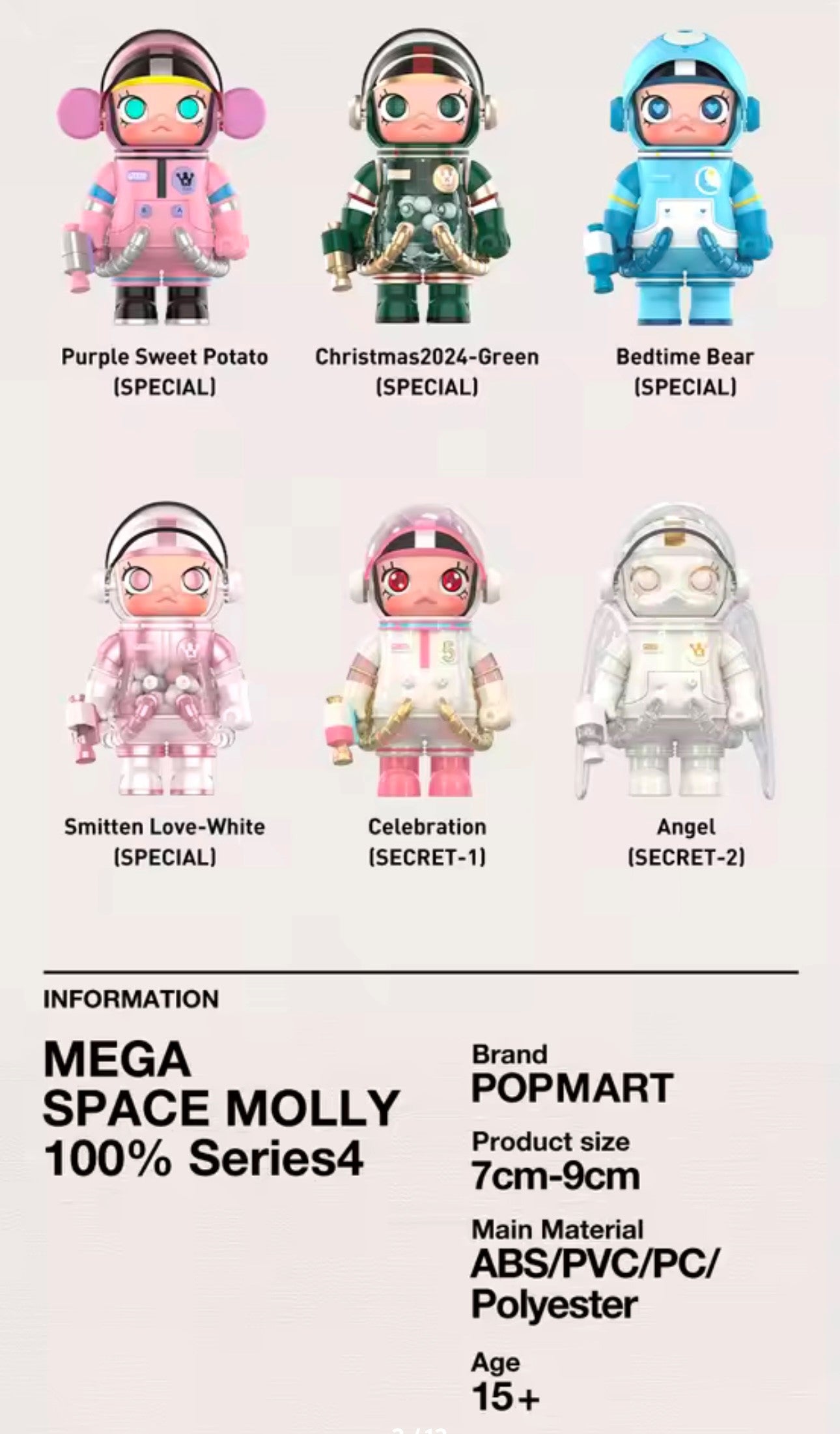 MEGA SPACE MOLLY 100% - Serie 04 - Figura Coleccionable / Caja Misteriosa