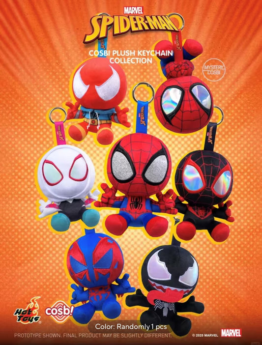 SPIDER-MAN - Cosbi Plush Keychain Collection - Colgante de Peluche / Caja Misteriosa