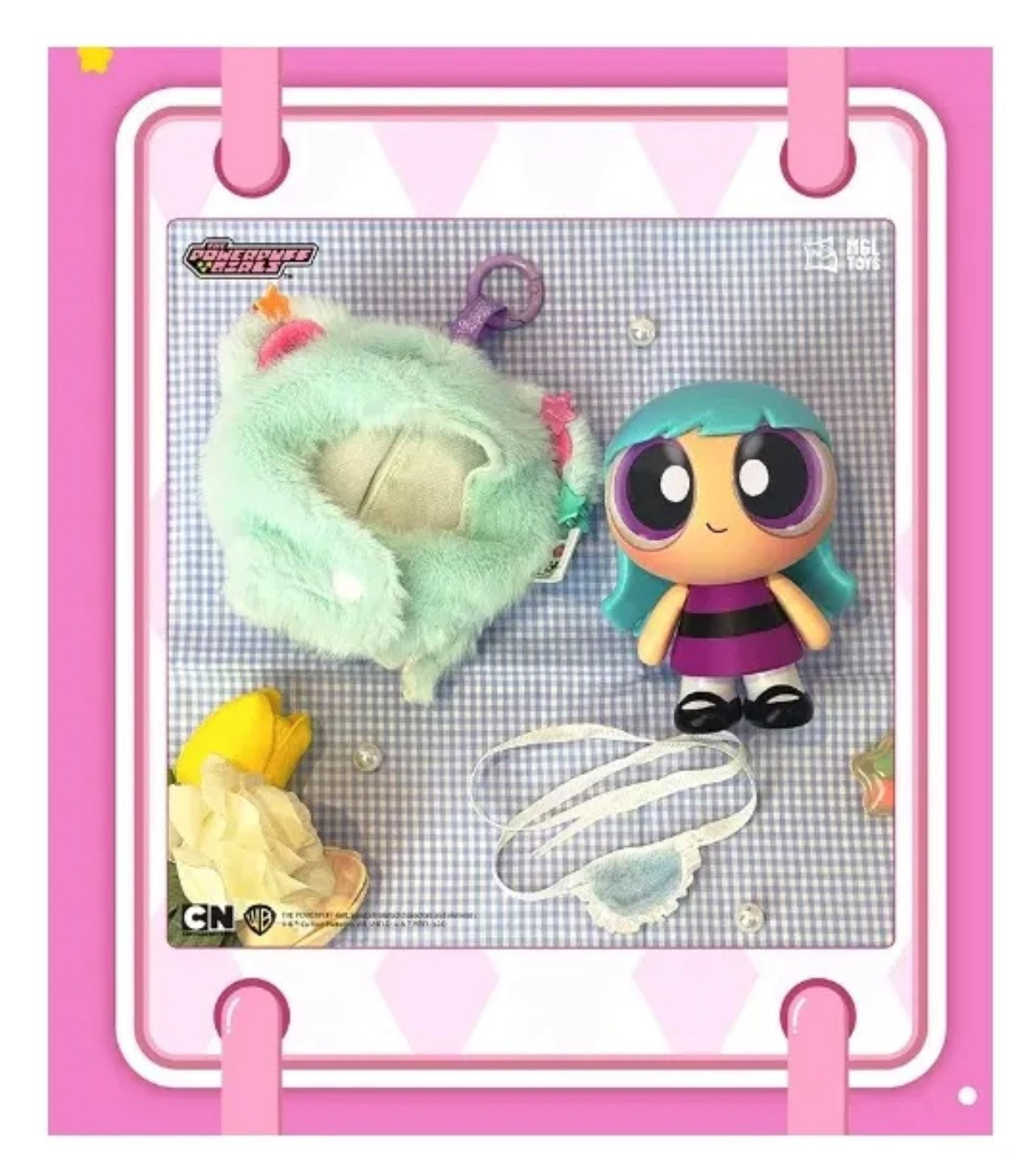 THE POWERPUFF GIRL- Animal Cape Serie - Colgante de Peluche / Caja Misteriosa