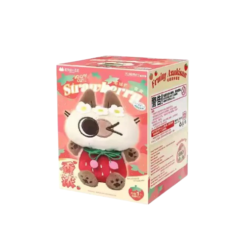 FRUITY AZUKISAN - Strawberry Serie - Colgante de Peluche / Caja Misteriosa (PEDIDO)
